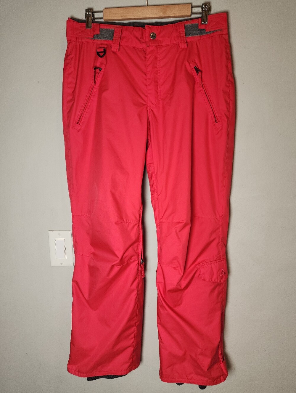 Turbine Siren Shell Snow Pants Pink Women's Size Medium 5 Pockets Thigh Vents